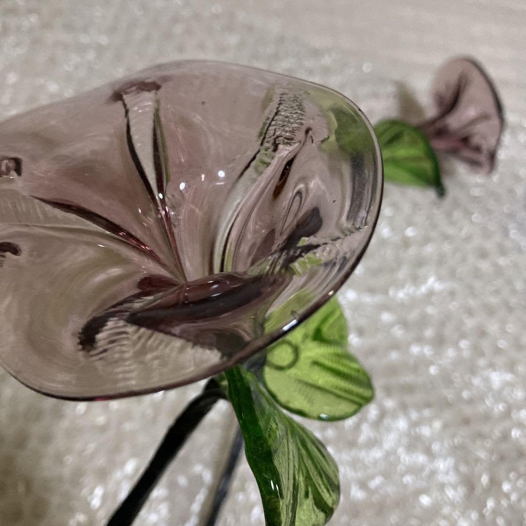 琉球ガラス　花　朝顔セット　あさがお　4色11本 琉球ガラス 朝顔 一輪挿し 花瓶 あさがお オブジェ 沖縄 花瓶